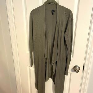 Olive green Marciano long cardigan tunic sweater